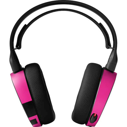 Black and Pink Arrows SteelSeries Arctis 3 Skin